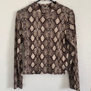 High neck long sleeve
